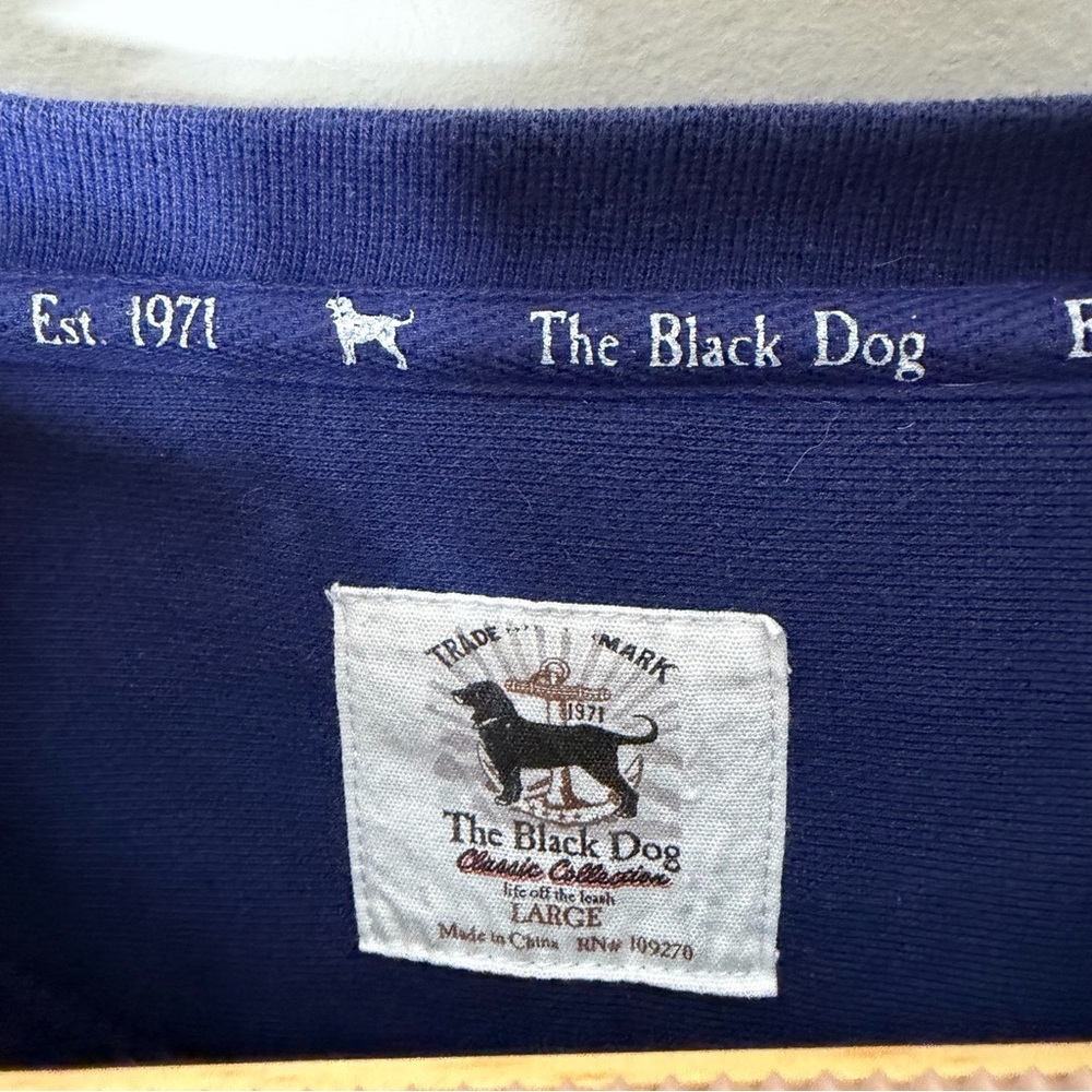 The Black Dog Martha’s Vineyard Crewneck Men’s Pullover Sweatshirt Large *K - Picture 4 of 8